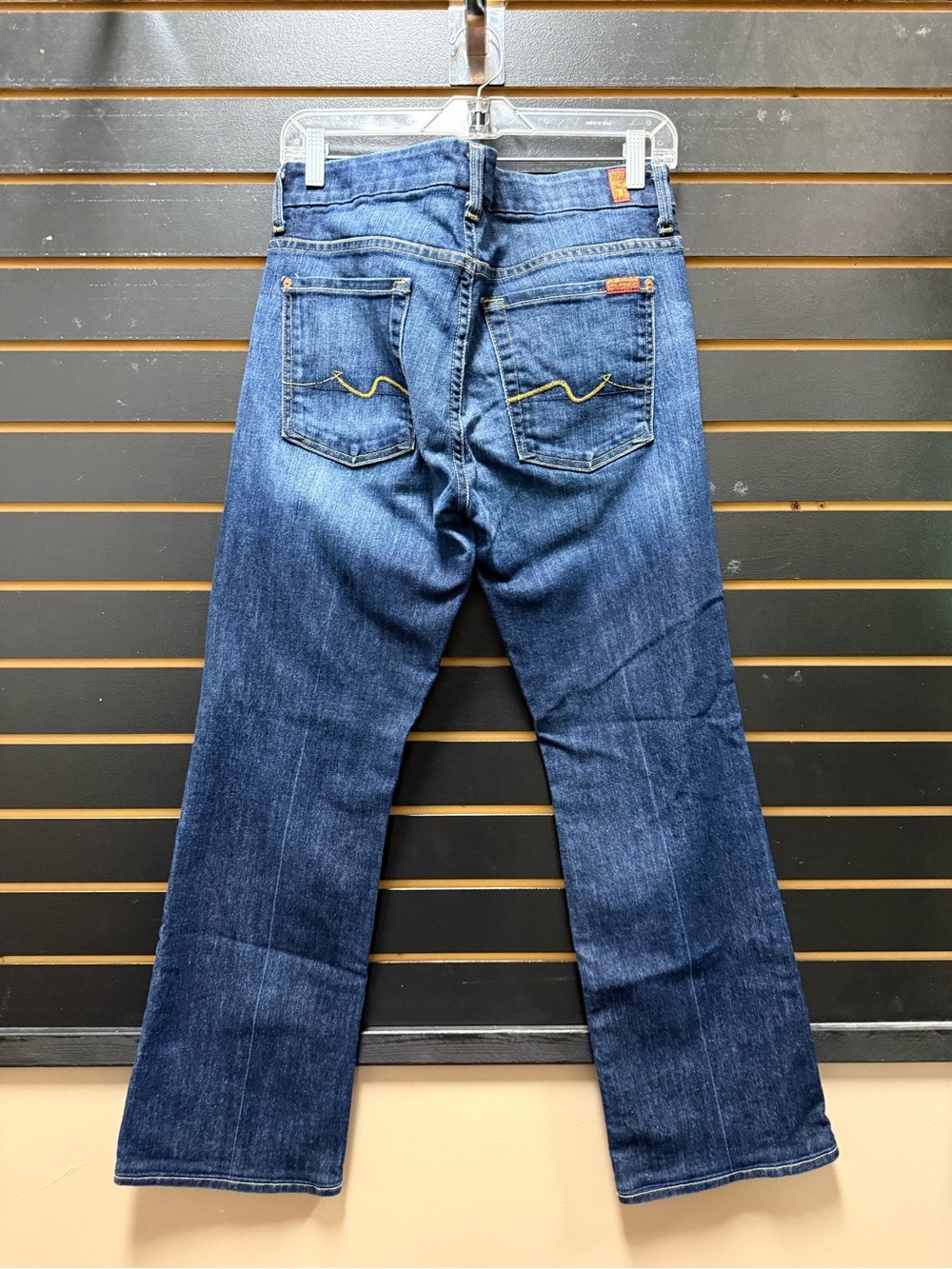 7 For All Mankind Kimmie Bootcut Jeans Women’s Size 32 Dark Wash Stretch Denim - Picture 5 of 5